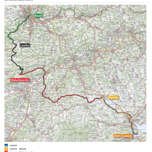 20 Jahre zurück - Gigathlon 2005 Wechselzone in Welschenrohr