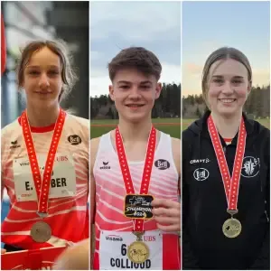 Ein ganzer Medaillensatz für uns an der Nachwuchs-Hallen SM